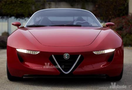 Er gaan al veel langer schetsen over het internet van een Alfa Romeo cabrio