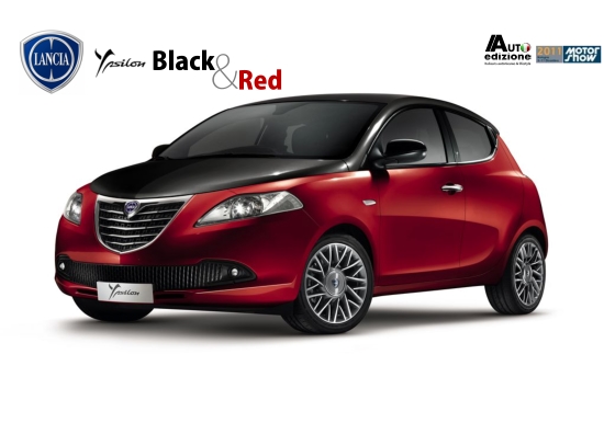 Ypsilon Blackred Lancia toont in Bologna de Delta BiFuel en Ypsilon Black & Red