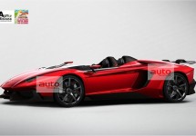 Vlak voor Genève uitgelekt: Lamborghini Aventador J Speedster