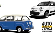 Fiat 500L en Multipla naast elkaar op Auto e Moto d’Epoca