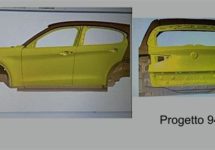 Blauwdruk plaatwerk toont glimp Alfa Romeo Stelvio