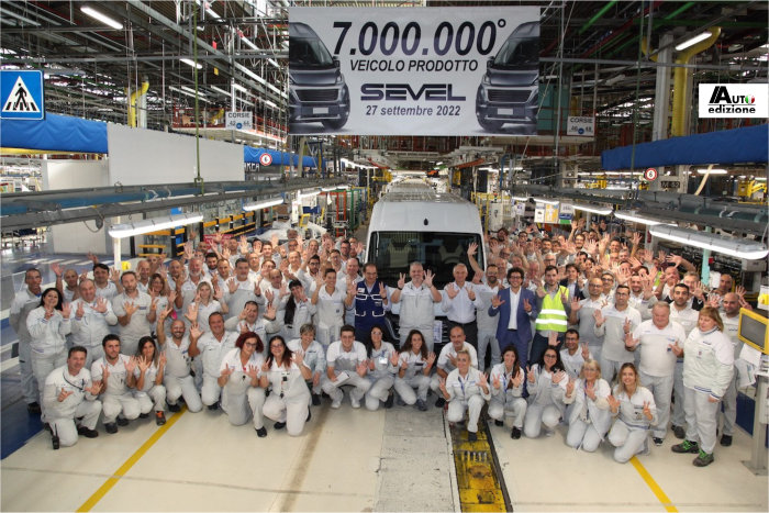 SEVEL in Atessa produceerde al meer dan 7 miljoen bedrijfswagens